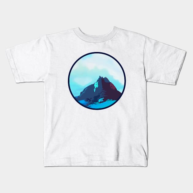 Into the Blue Mountain Zone Kids T-Shirt by Star58